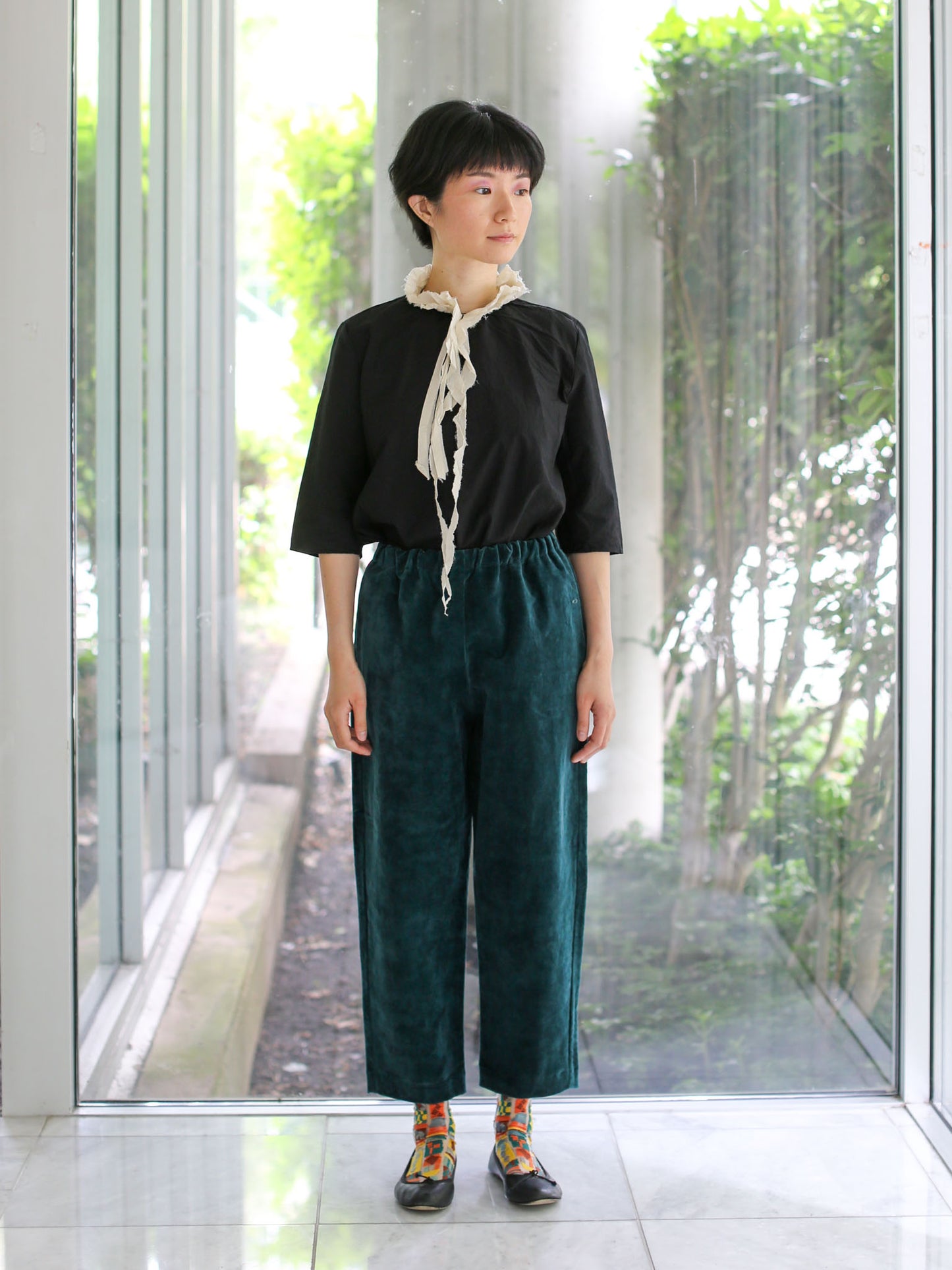 A Punto B Cropped Pants - Peacock Blue