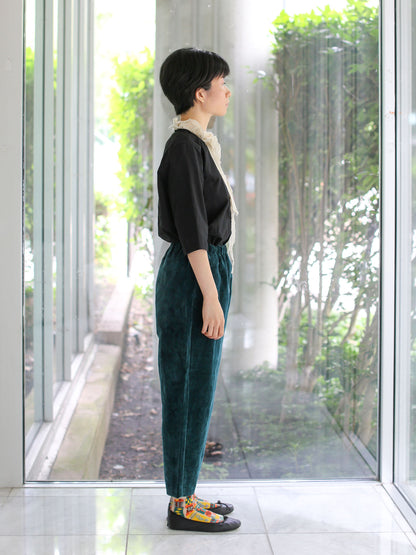 A Punto B Cropped Pants - Peacock Blue