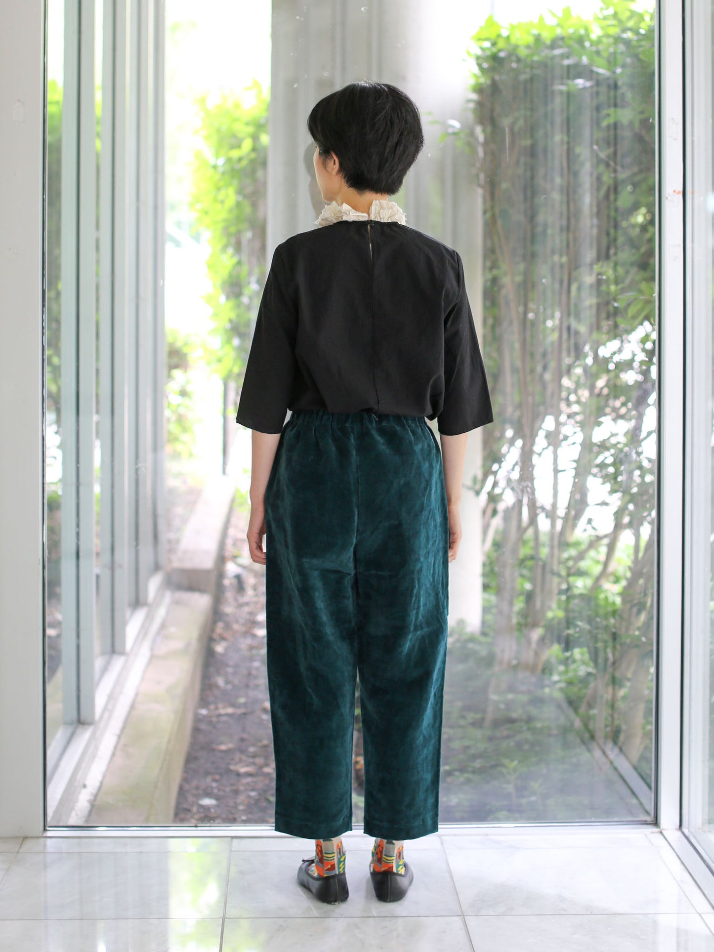 A Punto B Cropped Pants - Peacock Blue