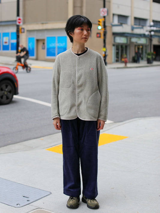 Danton Corduroy Cropped Easy Pants - Blue