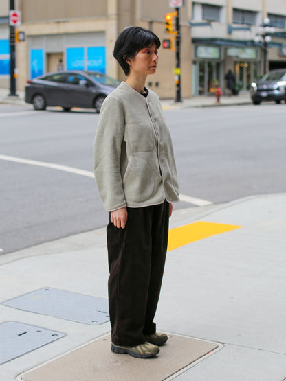 Danton Corduroy Cropped Easy Pants - Dark Brown