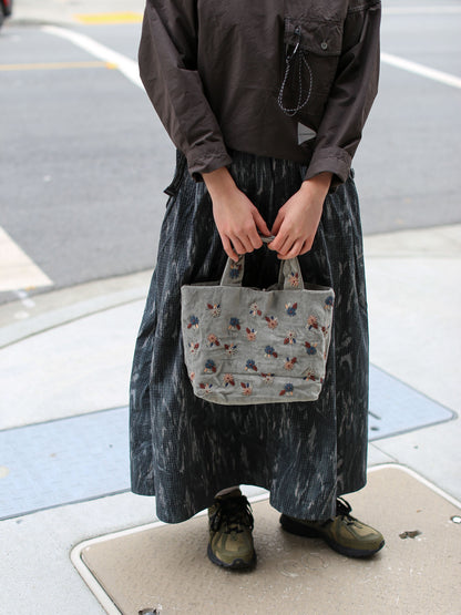 ÉPICE Paris Embroidery Flower Tote Bag  - Grey