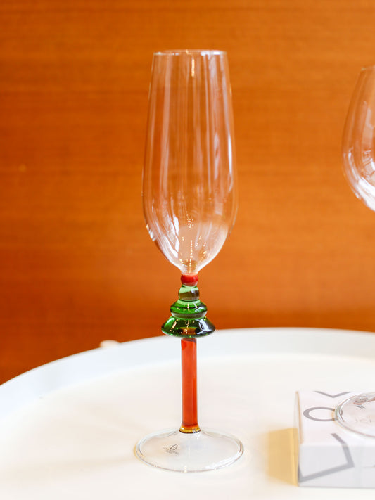 ICHENDORF Milano Christmas Tree Wine Glass / Champagne Flute [2025 Holiday Collection]