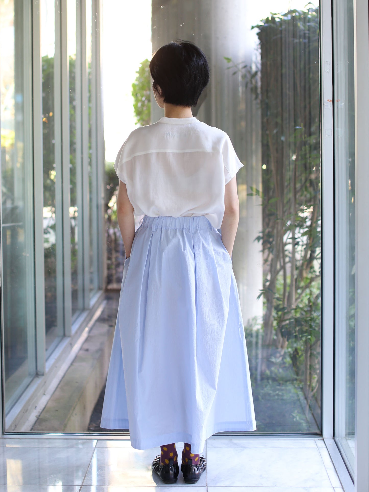 Nicholson & Nicholson Mira-W Skirt - Sax Check