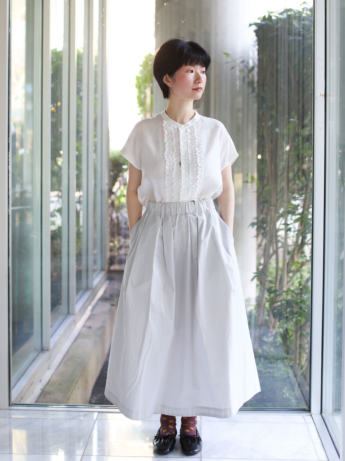 Nicholson & Nicholson Mira-W Skirt - Khaki Check