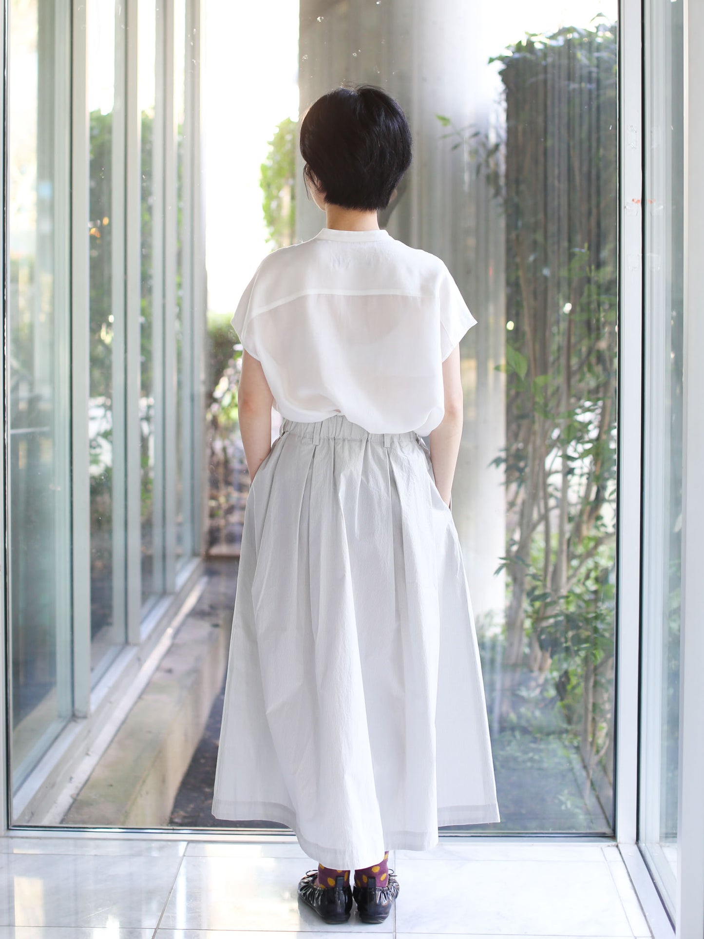 Nicholson & Nicholson Mira-W Skirt - Khaki Check