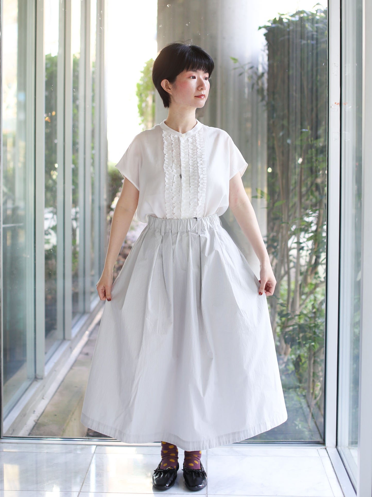 Nicholson & Nicholson Mira-W Skirt - Khaki Check