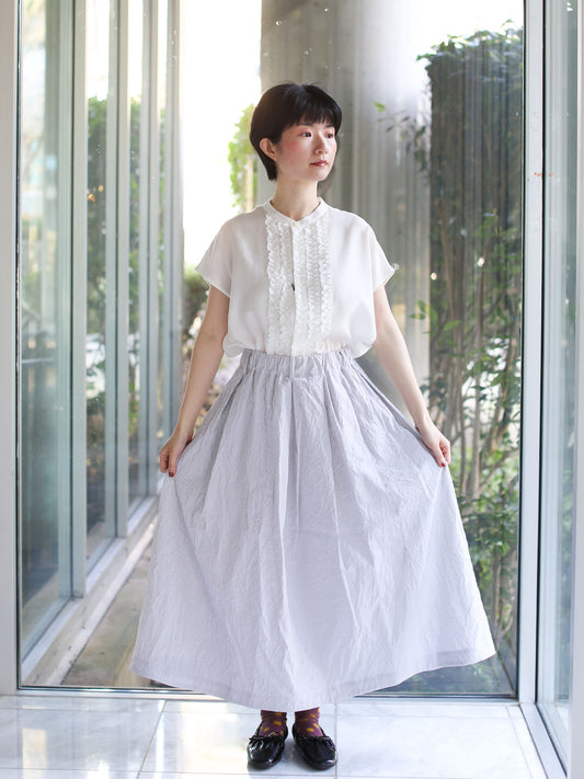 Nicholson & Nicholson Mira-CC Skirt - Grey Stripe