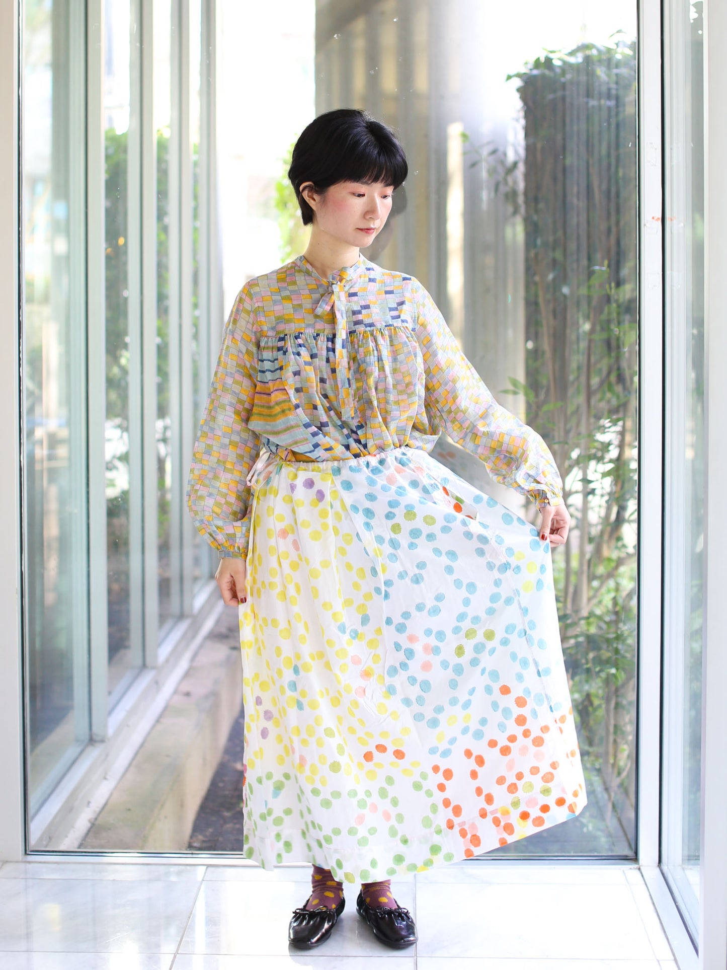 Injiri Herbarium Polka Dot - Skirt 132