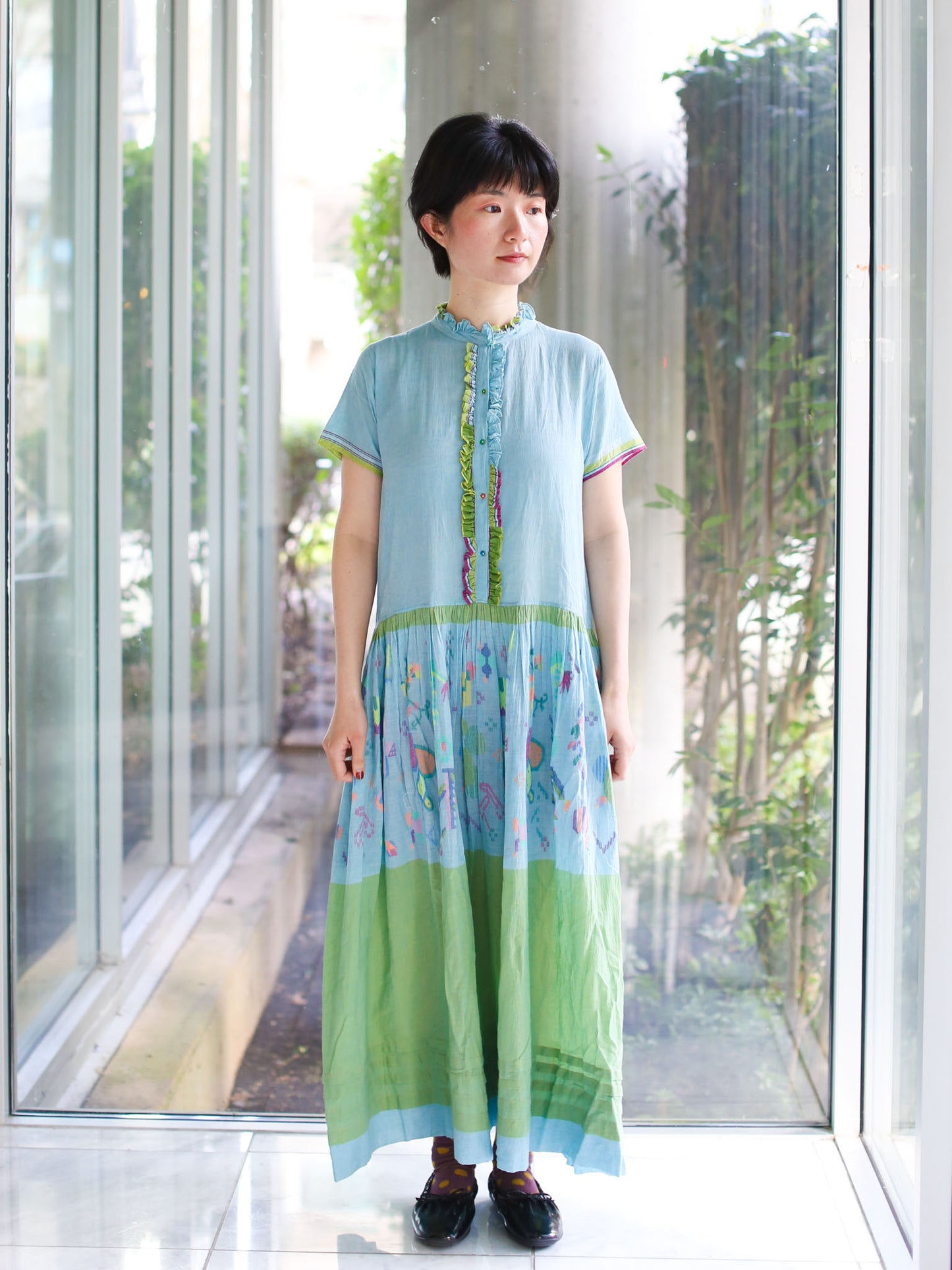 Injiri Herbarium Blue Dress - 14