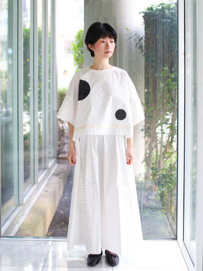 Francesca Marchisio Revcarre Stripe Top - Mixed Stripe Black