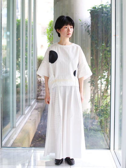 Francesca Marchisio Revcarre Stripe Top - Mixed Stripe Black