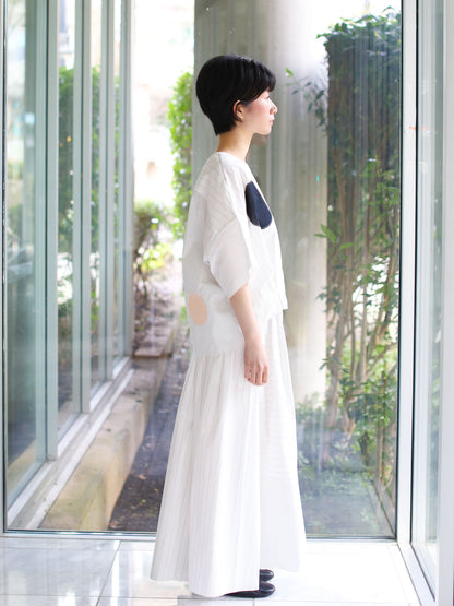 Francesca Marchisio Revcarre Stripe Top - Mixed Stripe Black