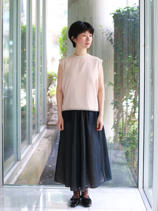 Francesca Marchisio Reversible Cotton Silk Top - Butter/Pink Coral