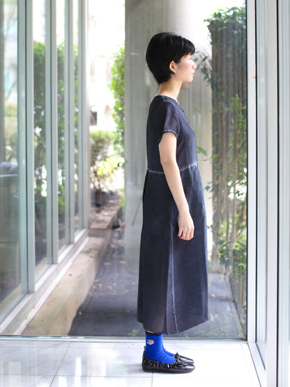 Aequamente Cold-dye Silk Dress - Abisso 26128