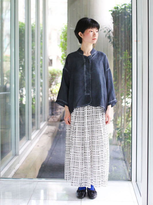 Aequamente Cold-dye Silk Pullover - Abisso 26127