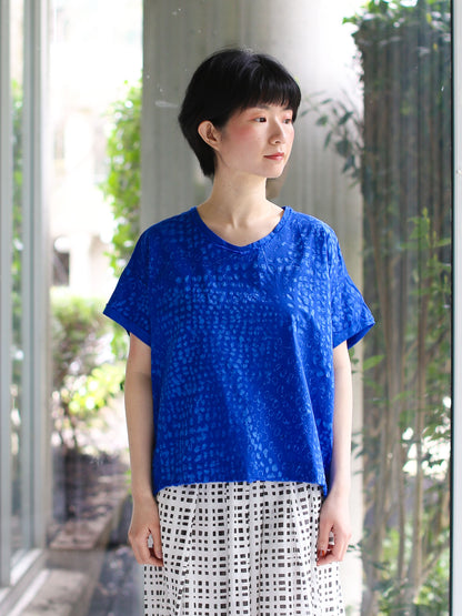 Aequamente Dot Pattern Shirt - Blue 26130
