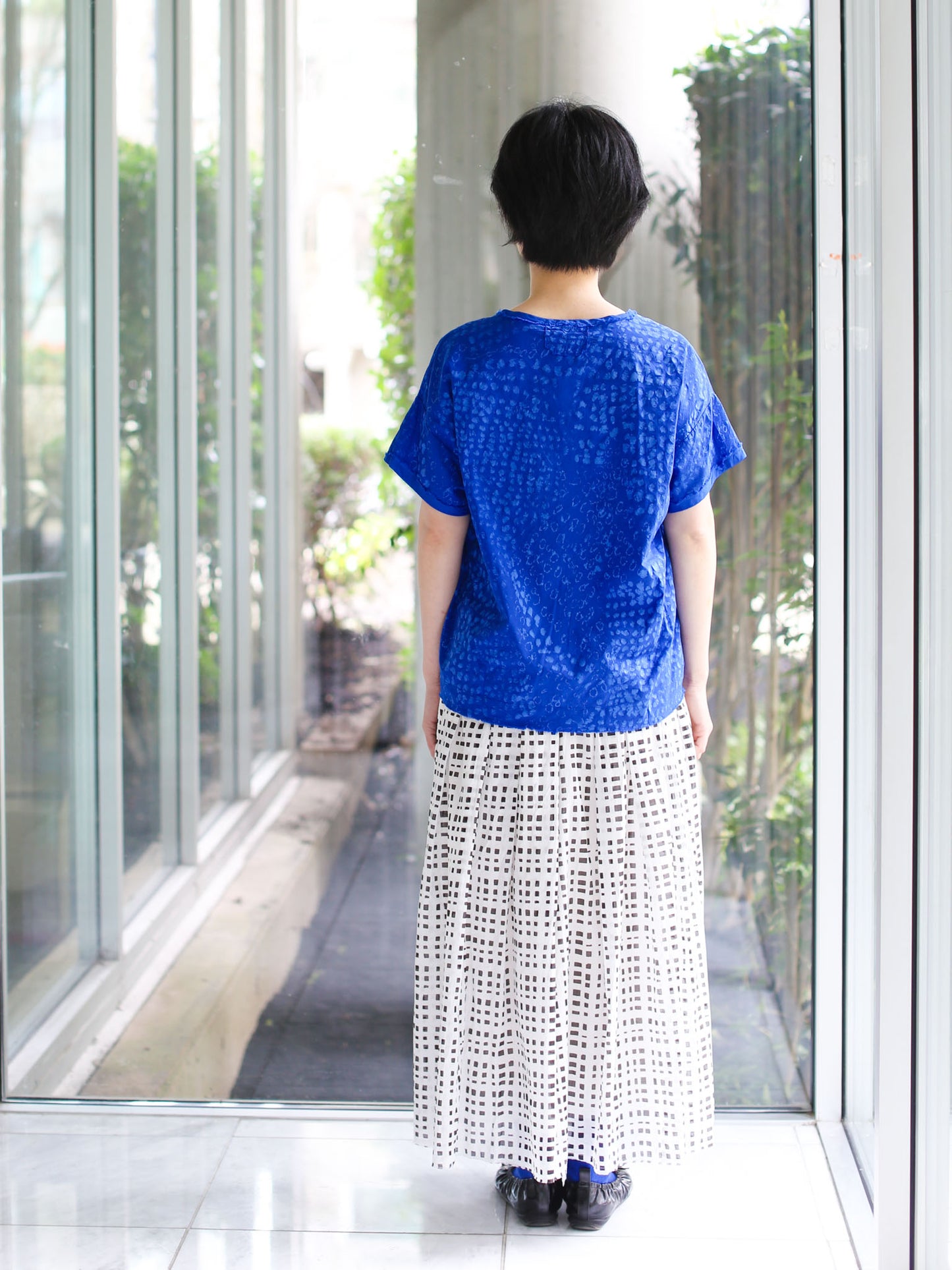 Aequamente Dot Pattern Shirt - Blue 26130