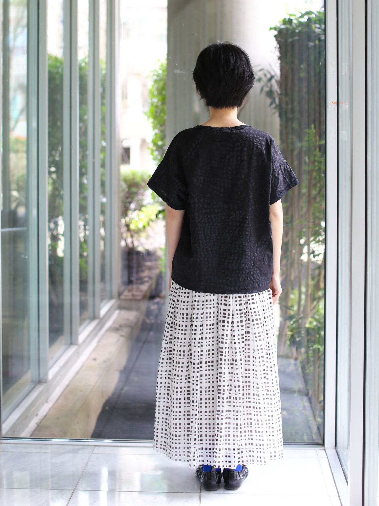 Aequamente Dot Pattern Shirt - Black 26130