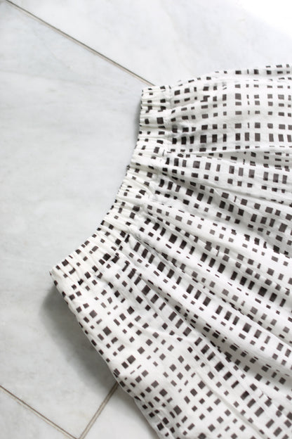 Hannoh Wessel Skirt Joyce - Black Check