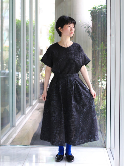 Aequamente Dot Pattern Shirt - Black 26130