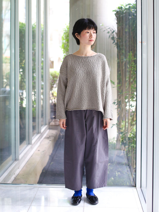 evam eva Cotton Slub Pullover - Grege