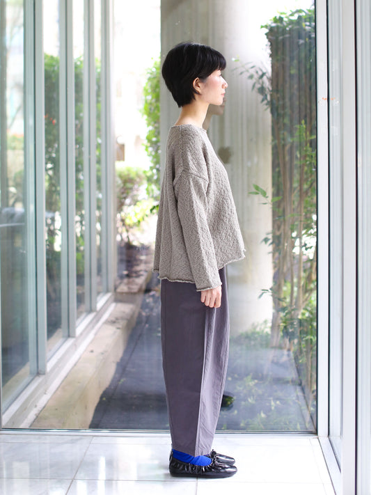 evam eva Cotton Slub Pullover - Grege