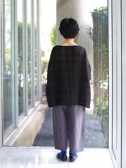 evam eva Linen Pullover - Black