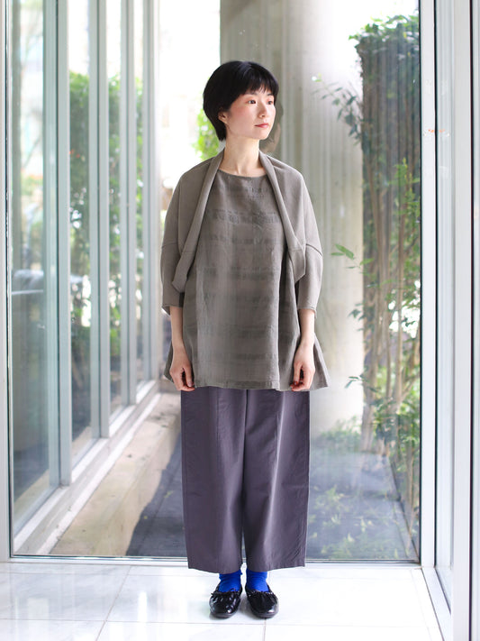 evam eva Cotton Bolero - Otter Gray