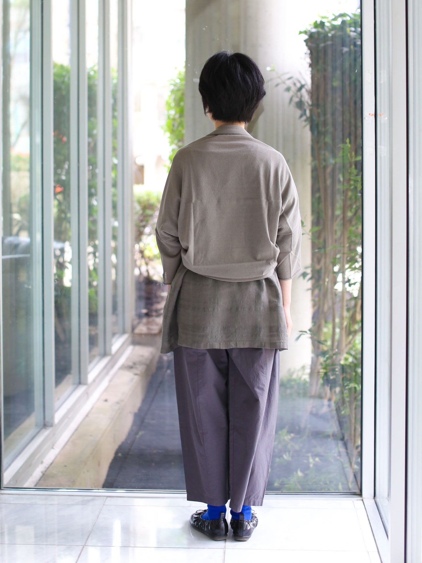 evam eva Cotton Bolero - Otter Gray