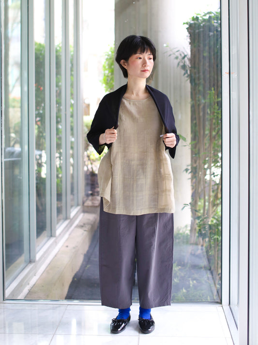 evam eva Cotton Bolero - Black