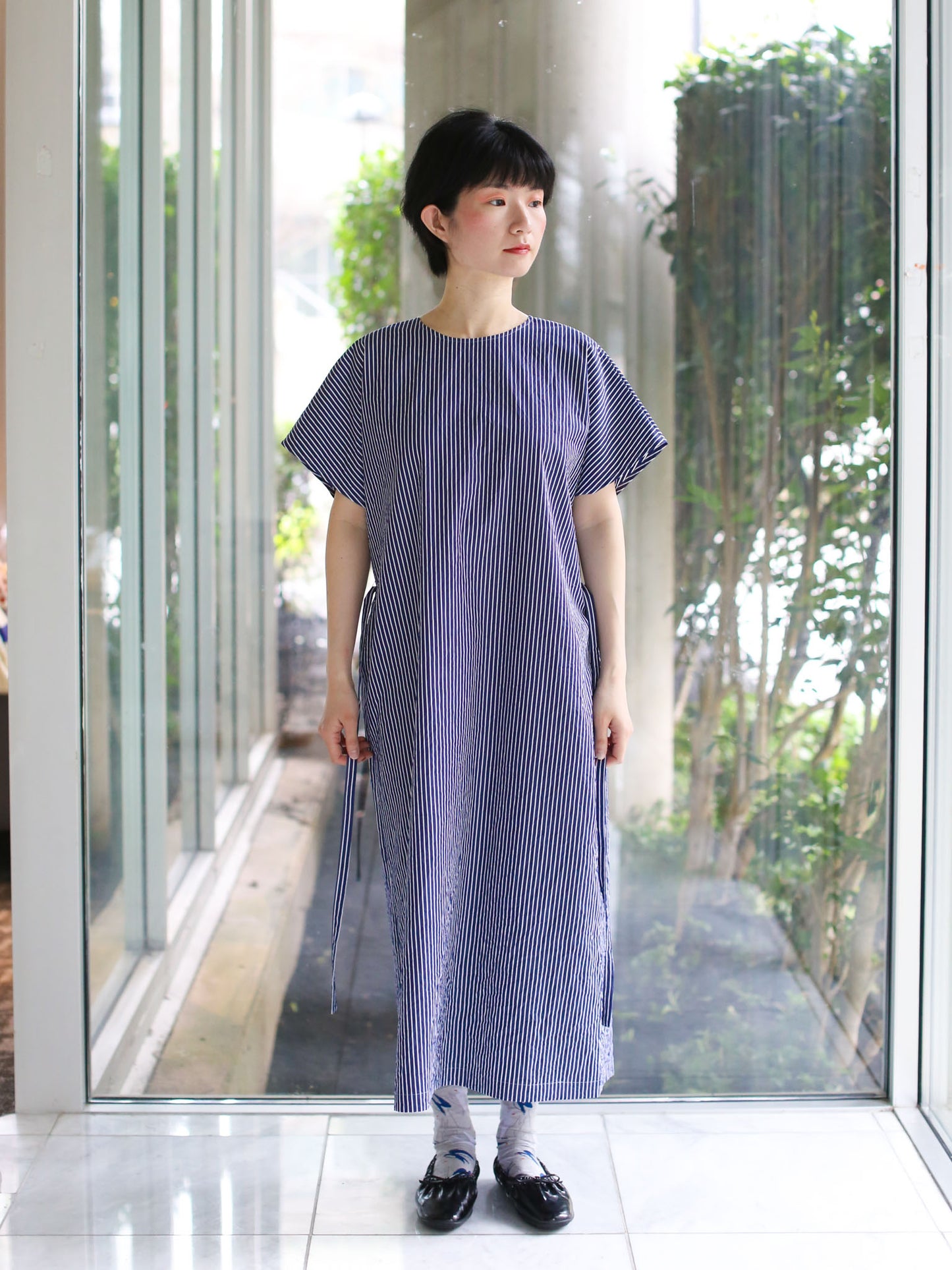 Nicholson & Nicholson Eve-CC Dress - Navy Stripe