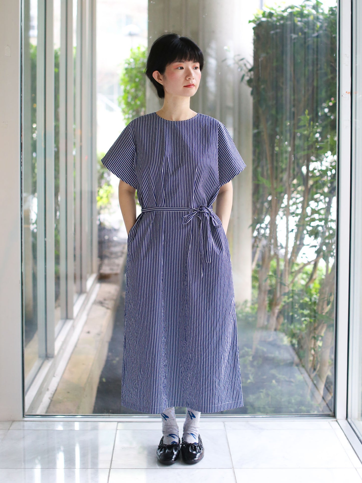 Nicholson & Nicholson Eve-CC Dress - Navy Stripe