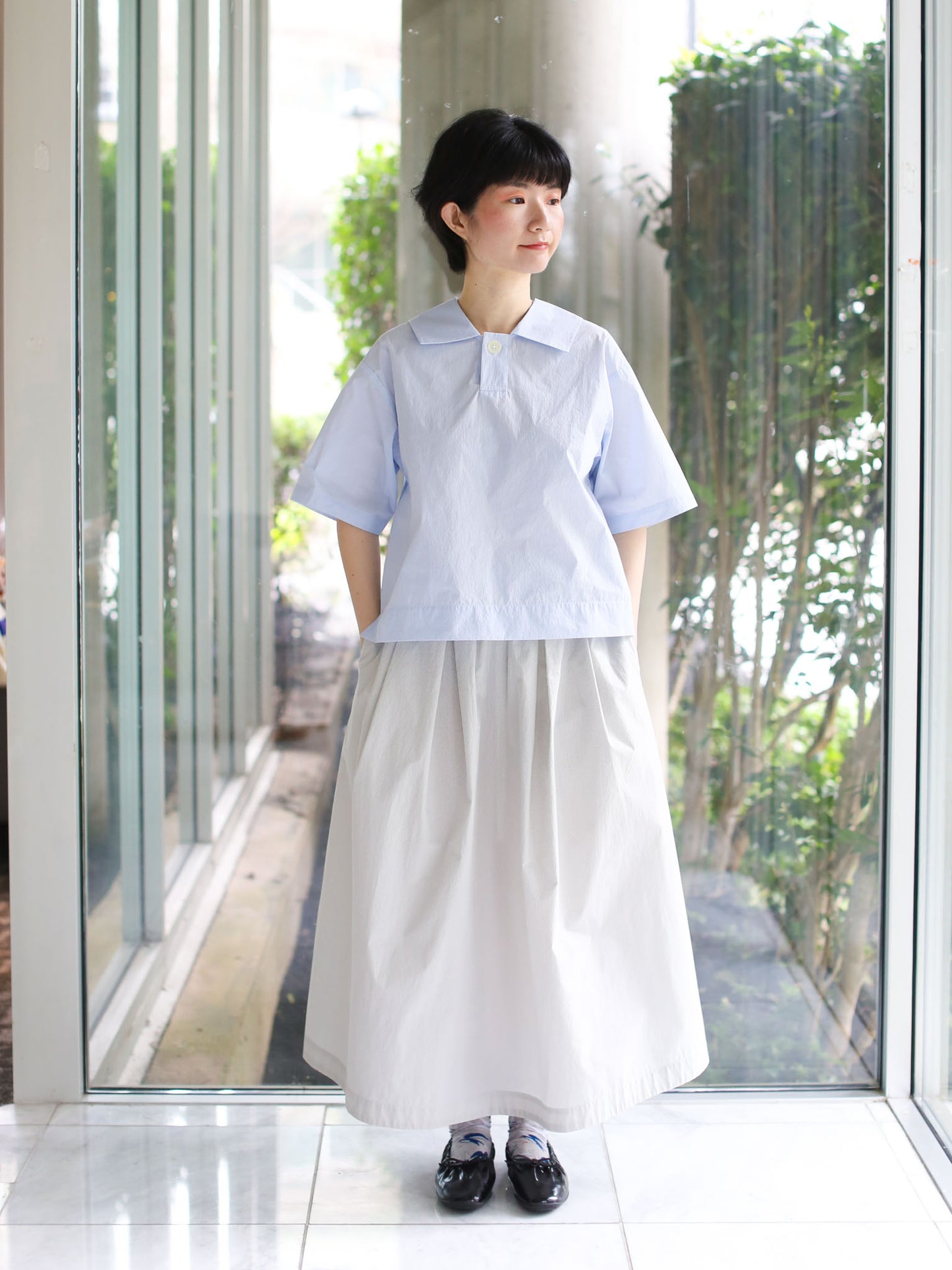 Nicholson & Nicholson Twin-W Shirt - Sax Check