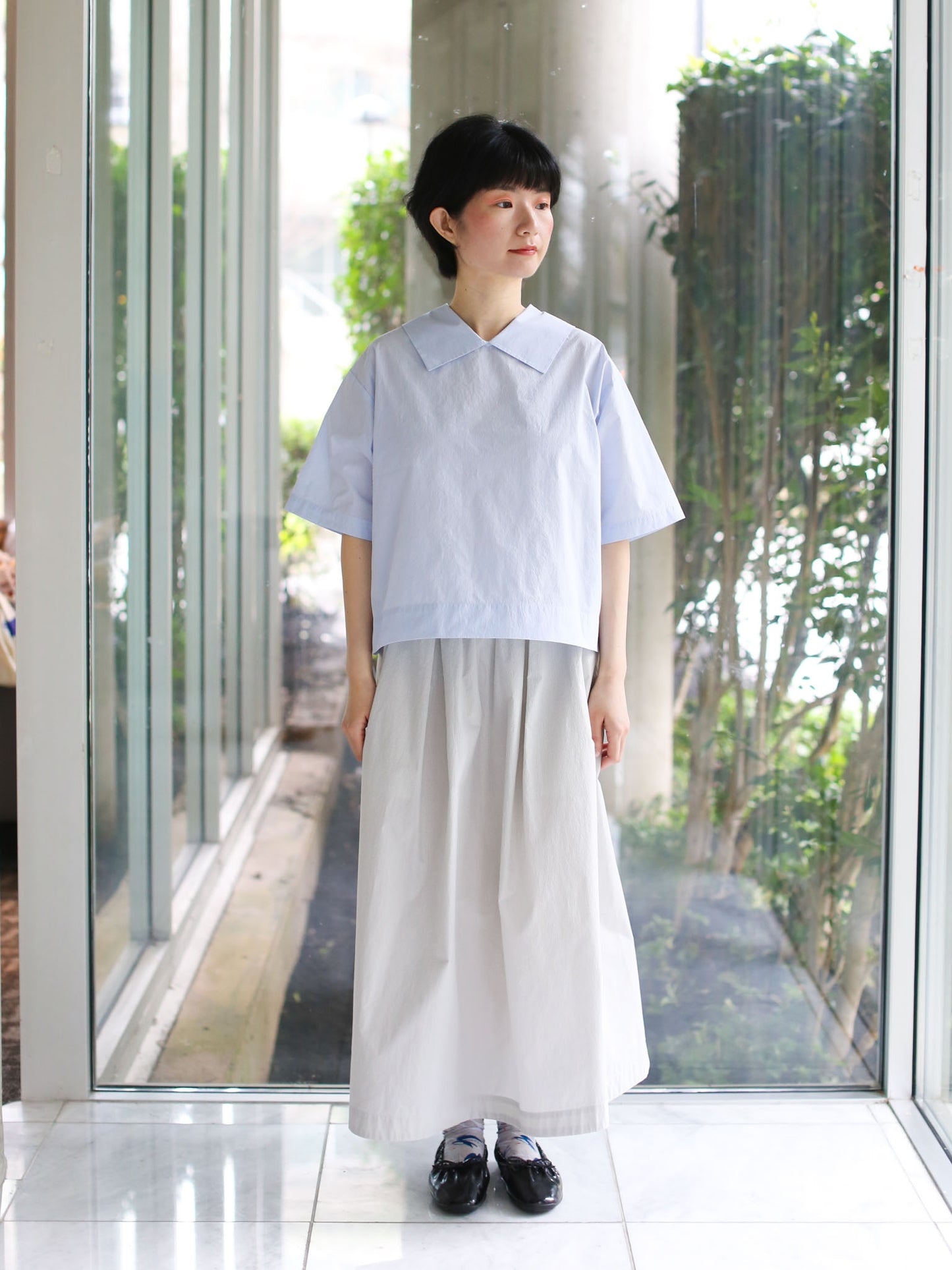 Nicholson & Nicholson Twin-W Shirt - Sax Check