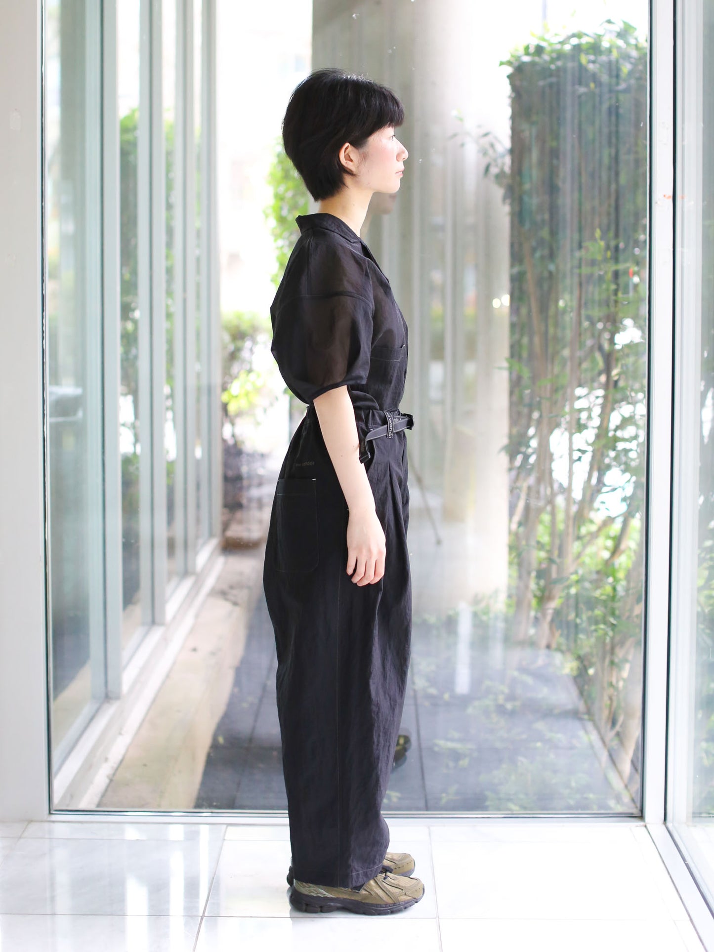 And Wander Sheer Ripstop Sarousel Pants - Black