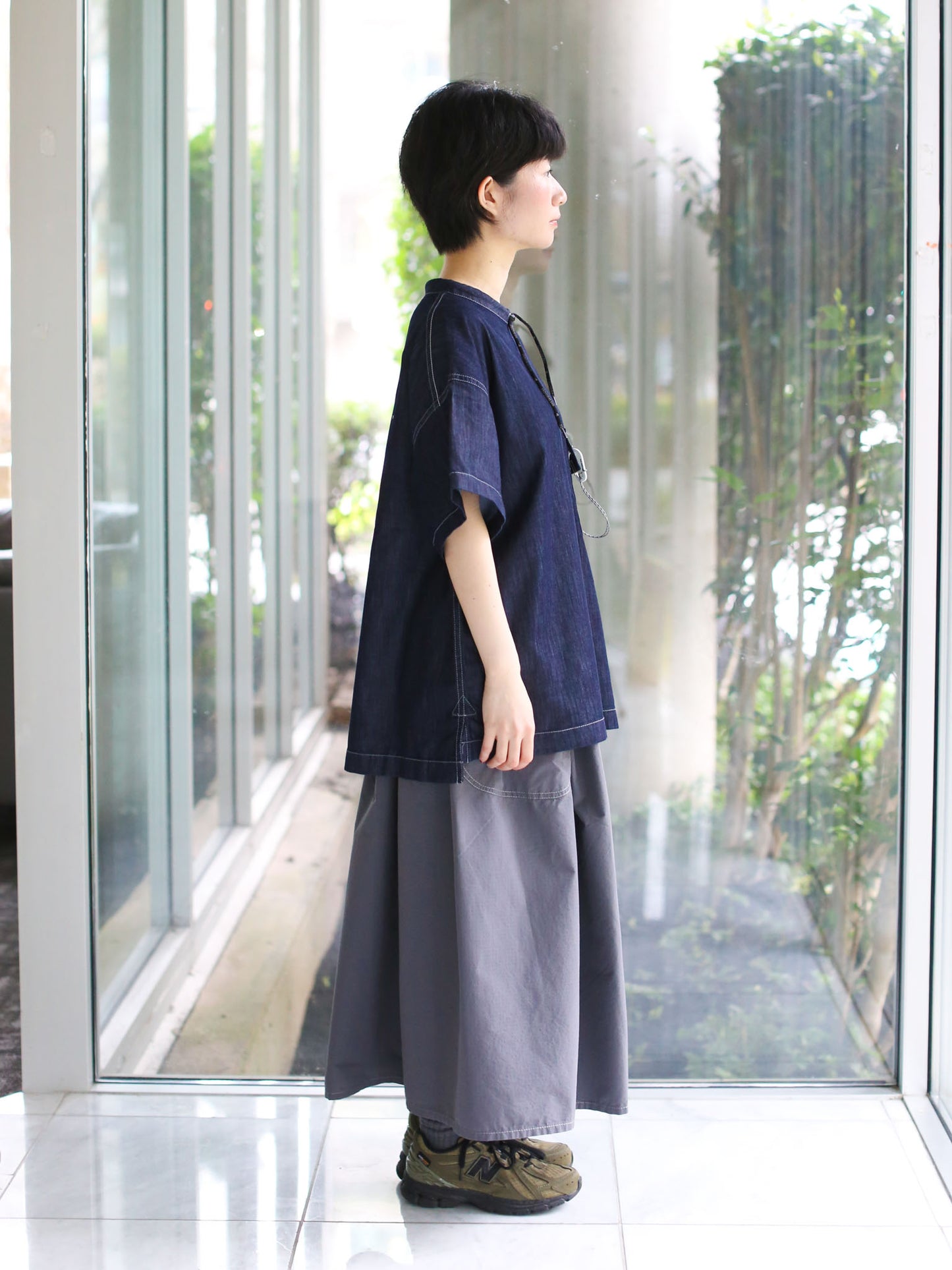 And Wander Dry Easy Denim Pullover