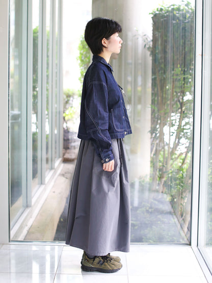And Wander Dry Easy Denim Cropped Shirt