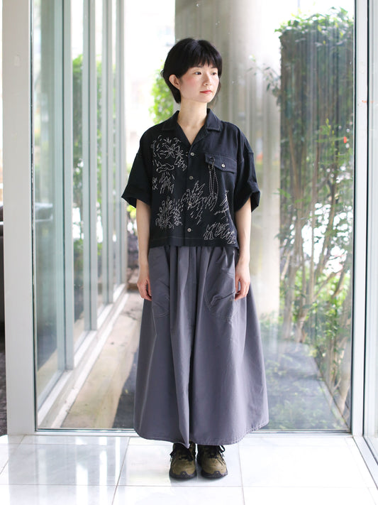 And Wander Reflective Embroidery Shirt in Collaboration with Masayoshi Suzuki