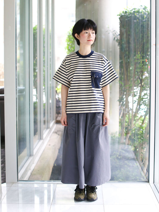 And Wander Stripe Short-sleeve Pullover Shirt