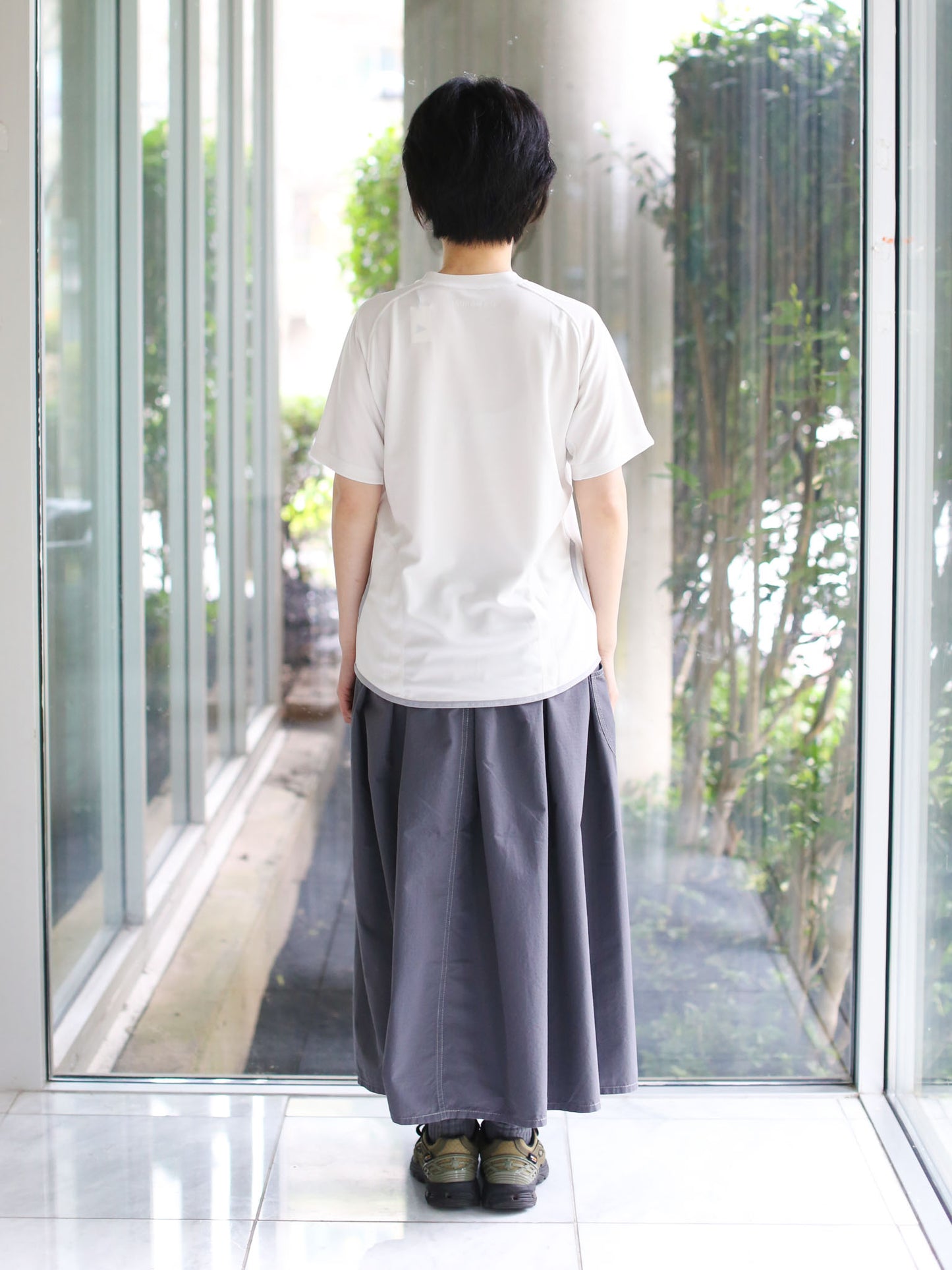 And Wander Dry Jersey Printed Pattern T-Shirt - Off-white