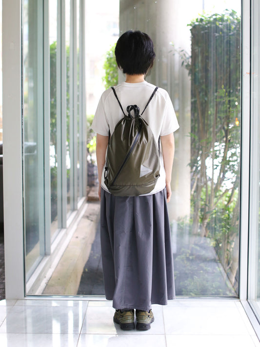 And Wander Crsip Rip Drawstring Bag - Khaki