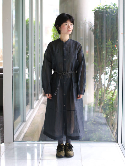 And Wander Sheer Ripstop Dress/Jacket - Charcoal