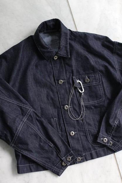 And Wander Dry Easy Denim Cropped Shirt