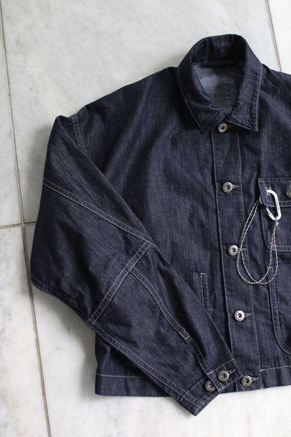 And Wander Dry Easy Denim Cropped Shirt