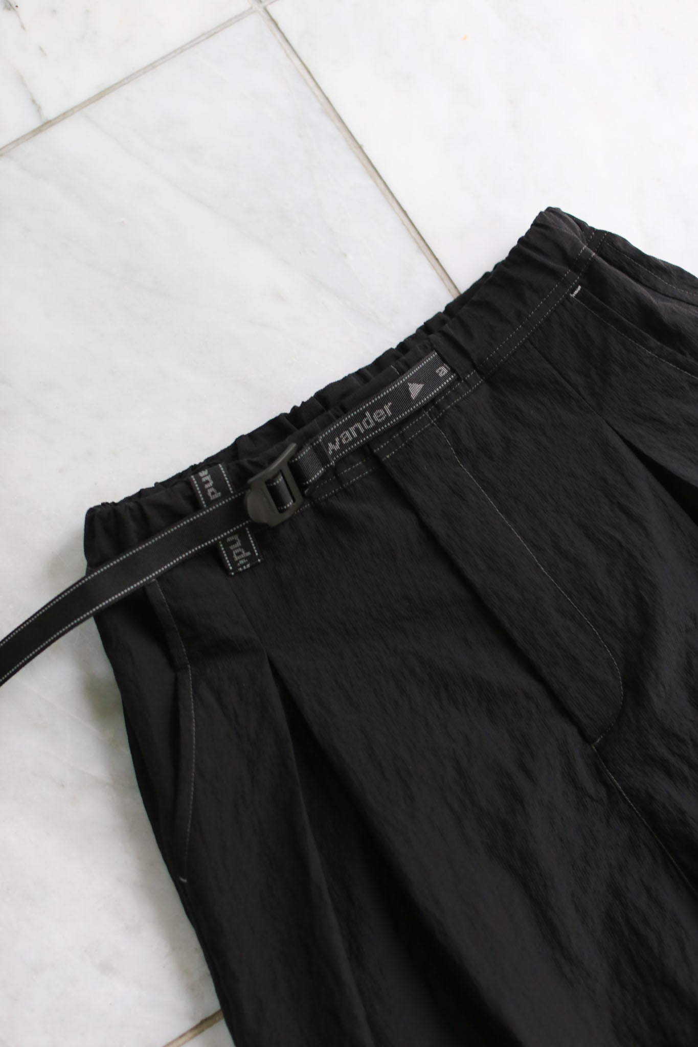And Wander Sheer Ripstop Sarousel Pants - Black