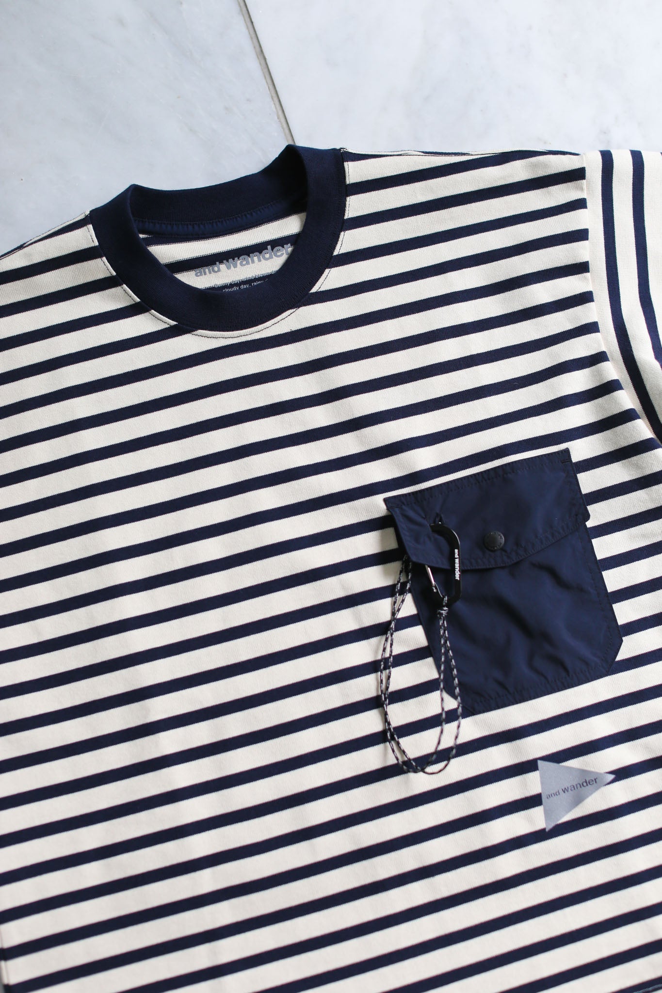 And Wander Stripe Long-sleeve Pullover Shirt