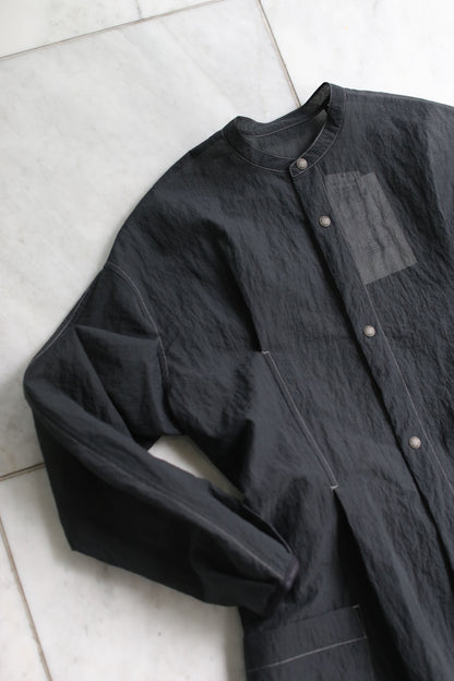 And Wander Sheer Ripstop Dress/Jacket - Charcoal