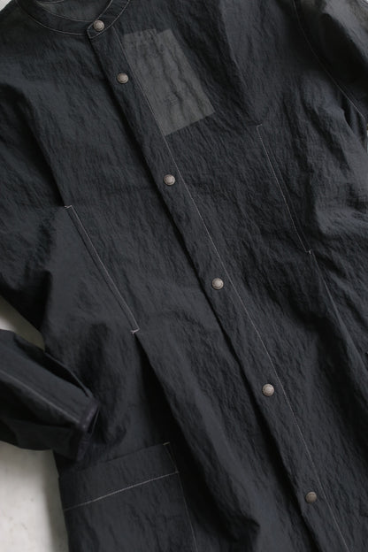 And Wander Sheer Ripstop Dress/Jacket - Charcoal