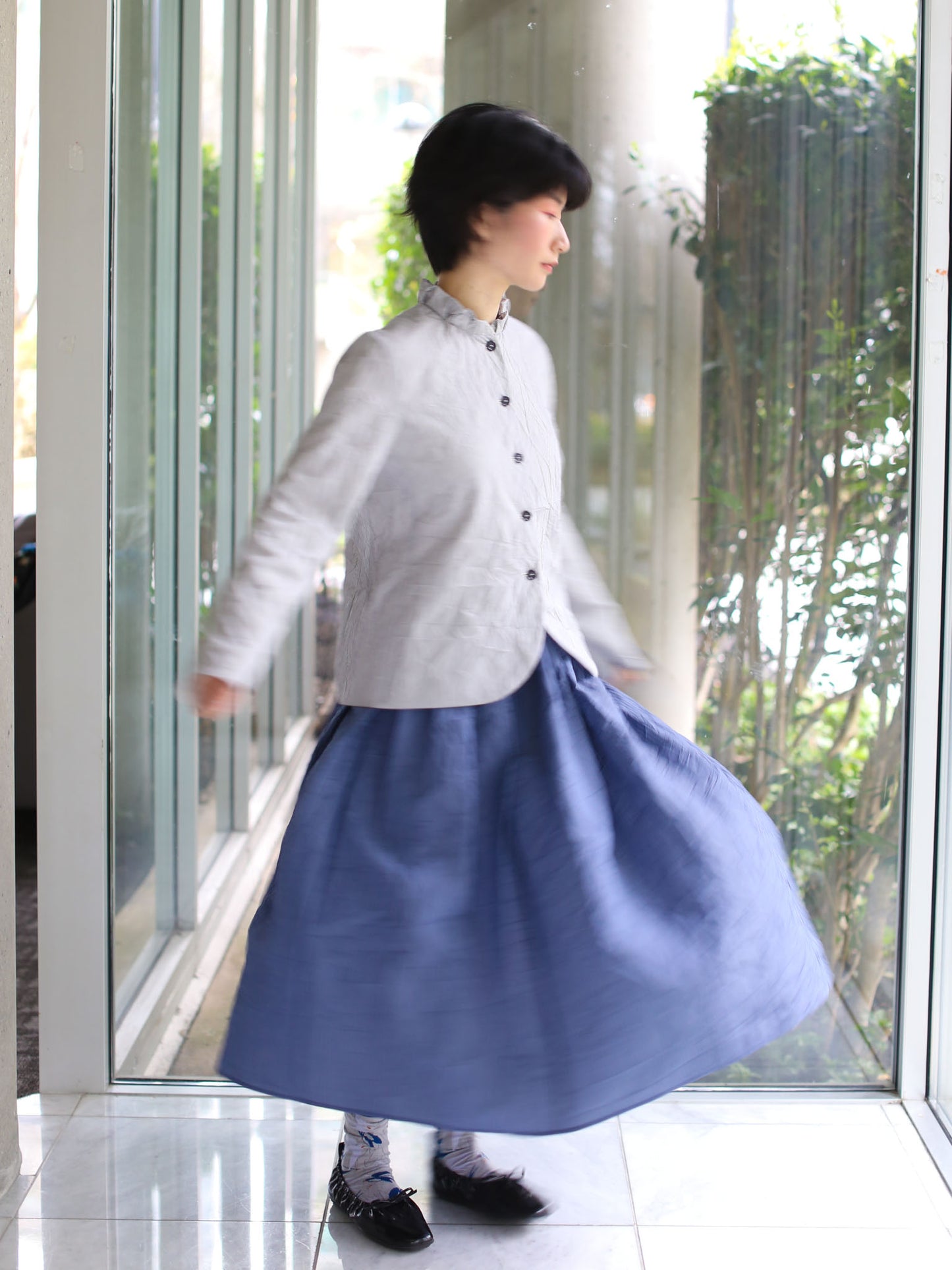 A Punto B Skirt - Sugar Blue